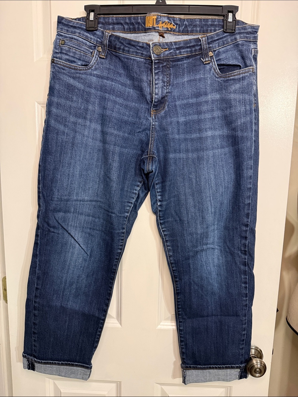 Kut from the Kloth Women's Dark Blue Cropped Jeans